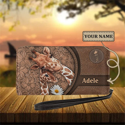 Christianart Personalized Gifts For Women, Women's Wallet Animal Print Wallets Fashion Handbags Wild Long Zipper Clutch Bag Multi-card Women Bag Purse. - Christian Art Bag