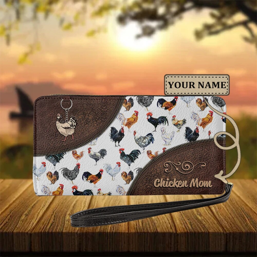 Christianart Personalized Gifts For Women, Women's Wallet Animal Print Wallets Fashion Handbags Wild Long Zipper Clutch Bag Multi-card Women Bag Purse. - Christian Art Bag
