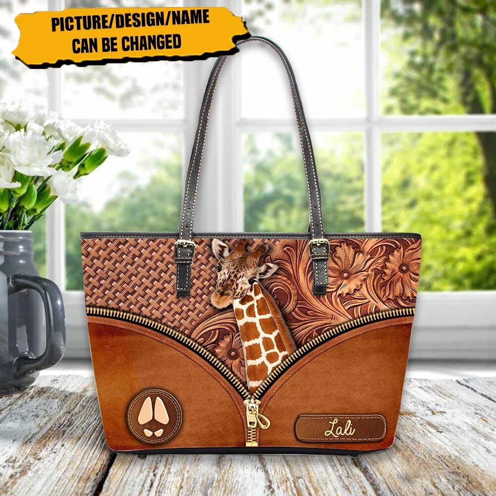 Christianart Personalized Gifts For Women, Women's Wallet Animal Print Wallets Fashion Handbags Wild Long Zipper Clutch Bag Multi-card Women Bag Purse. - Christian Art Bag