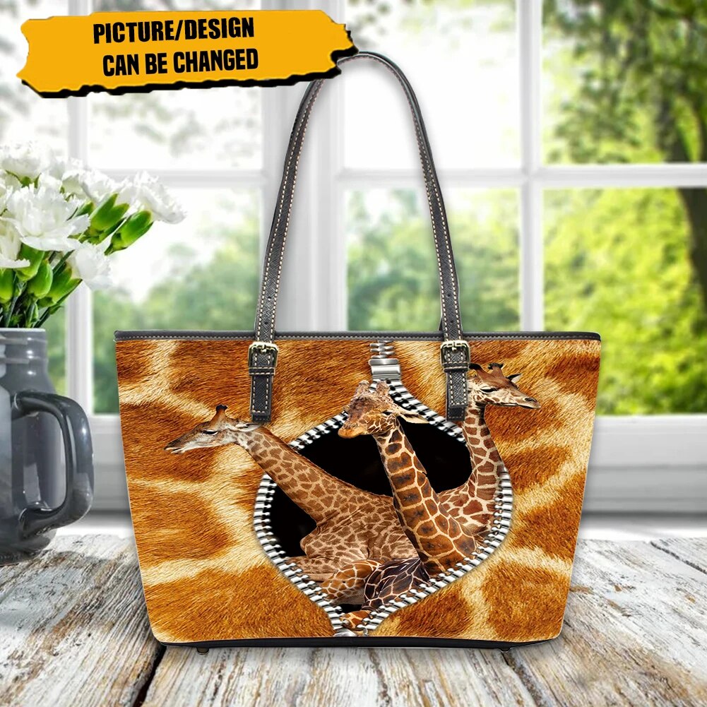 Christianart Personalized Gifts For Women, Women's Wallet Animal Print Wallets Fashion Handbags Wild Long Zipper Clutch Bag Multi-card Women Bag Purse. - Christian Art Bag