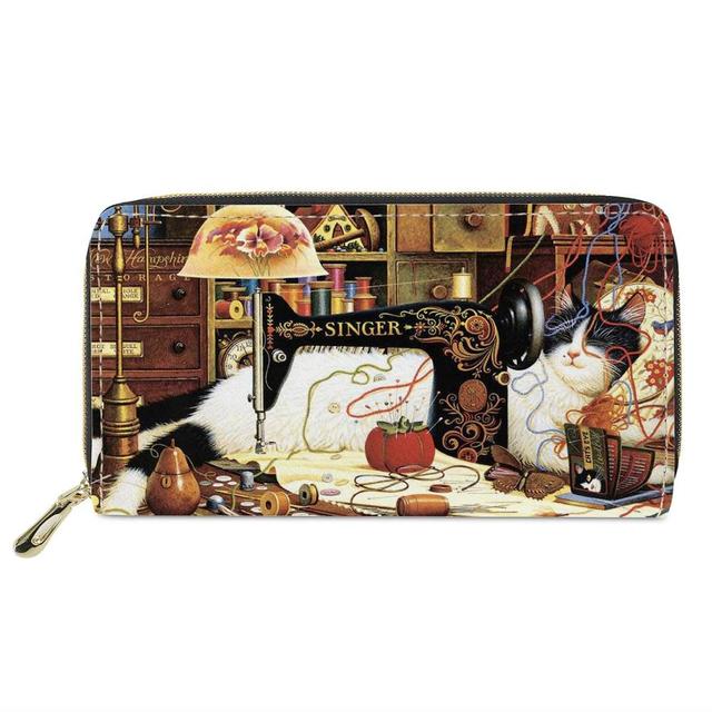 Christianart Personalized Gifts For Women, Women's Wallet Animal Print Wallets Fashion Handbags Wild Long Zipper Clutch Bag Multi-card Women Bag Purse. - Christian Art Bag