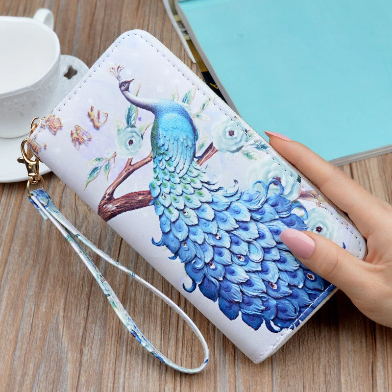 Christianart Personalized Gifts For Women, Women's Wallet Animal Print Wallets Fashion Handbags Wild Long Zipper Clutch Bag Multi-card Women Bag Purse. - Christian Art Bag