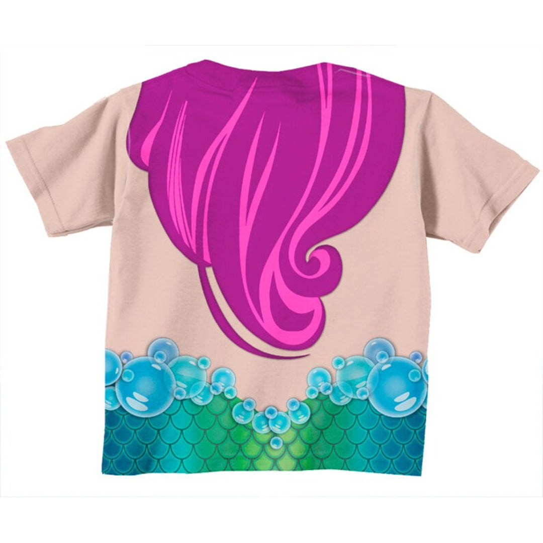 Personalized 3D Shirt For Kids, Girls Mermaid Shirt, Personalized Mermaid Birthday T-Shirt, Little Mermaid Shirt, Personalized Mermaid T-Shirt, Mermaid Costume - Christian Art Bag