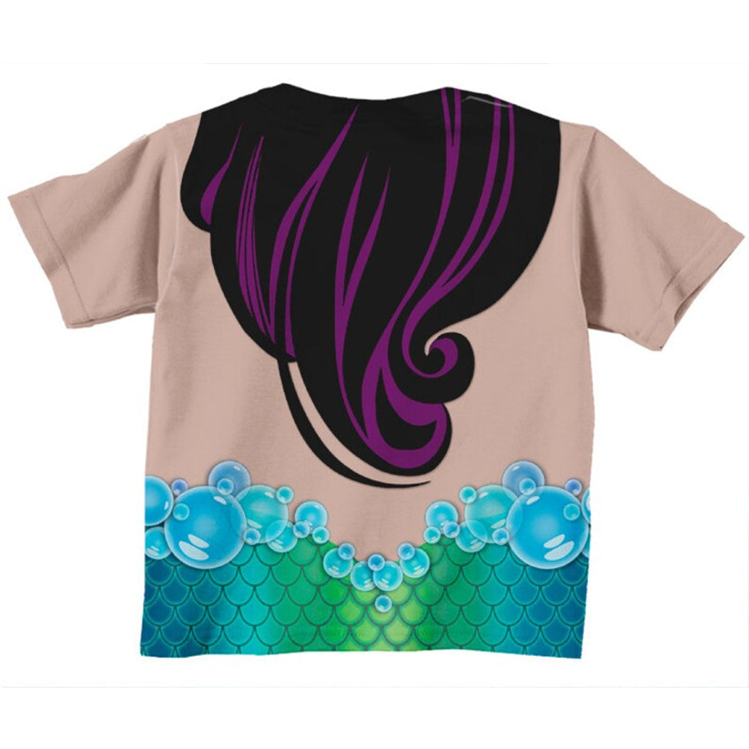 Personalized 3D Shirt For Kids, Girls Mermaid Shirt, Personalized Mermaid Birthday T-Shirt, Little Mermaid Shirt, Personalized Mermaid T-Shirt, Mermaid Costume - Christian Art Bag