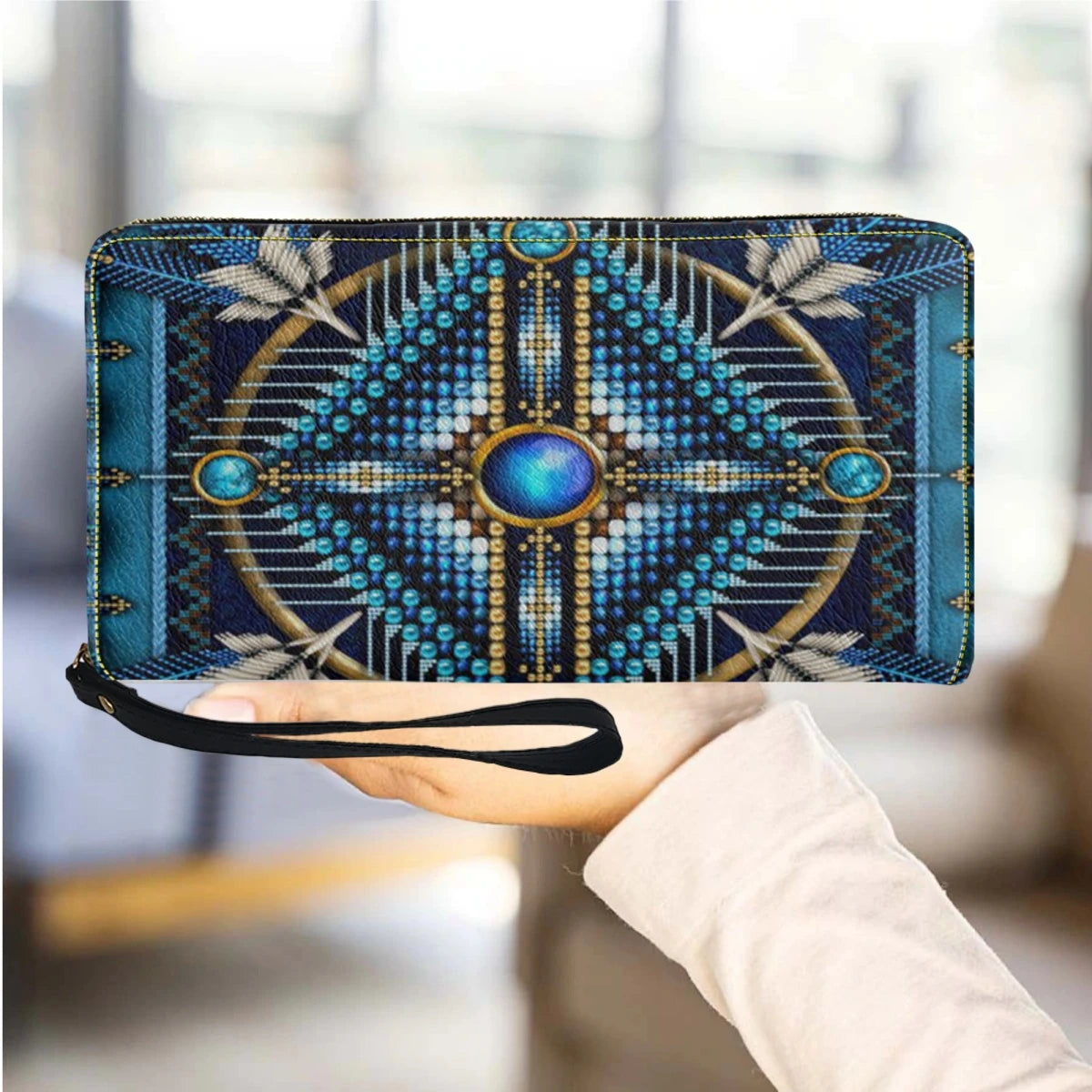 Christianart Personalized Gifts For Women, Women's Wallet Animal Print Wallets Fashion Handbags Wild Long Zipper Clutch Bag Multi-card Women Bag Purse. - Christian Art Bag