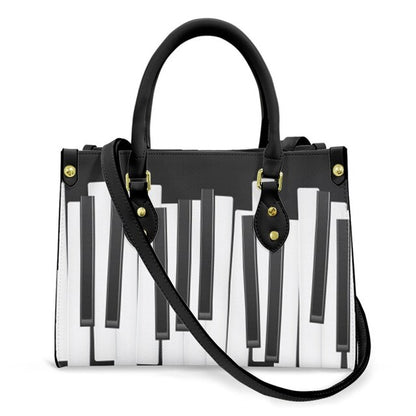 Gifts For Women, Piano Music Notes Pattern Luxury Designer Shoulder Bag Pu Leather Handbags Women High Quality Crossbody Bags Female. - Christian Art Bag