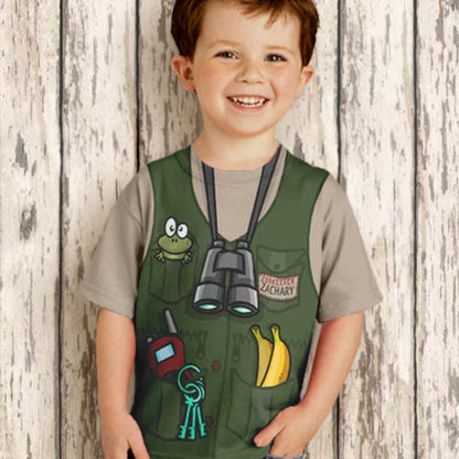 HPSP Shirt, Personalized 3D Shirt For Kids, Zookeeper Shirt, Personalized Childrens Zoo Birthday T-Shirt, Boy's Jungle Birthday Shirt, Zoo Shirt - Christian Art Bag