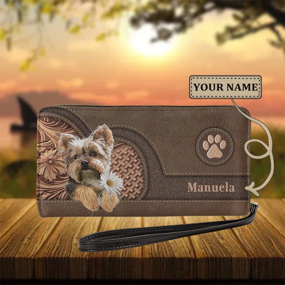 Christianart Personalized Gifts For Women, Women's Wallet Animal Print Wallets Fashion Handbags Wild Long Zipper Clutch Bag Multi-card Women Bag Purse. - Christian Art Bag