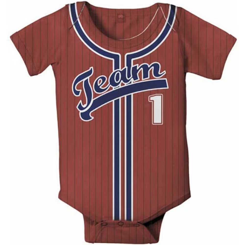 Personalized Baby Baseball Jersey, Onepiece Bodysuit, Baby Boy Clothing, Custom Jersey, Any Team - Christian Art Bag