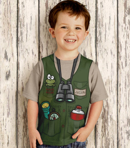 HPSP Shirt, Personalized 3D Shirt For Kids, Custom Safari Guide Shirt, Personalized Childrens Jungle Birthday T-Shirt, Boy's Jungle Safari Birthday Shirt - Christian Art Bag