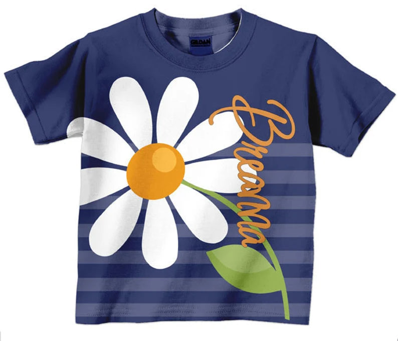 HPSP Shirt, Custom Birthday Shirt, Flower birthday Shirt, Personalized Flower T-Shirts, Kids Birthday Shirts,  Family Flower Shirts, Flower 3D Shirt. - Christian Art Bag